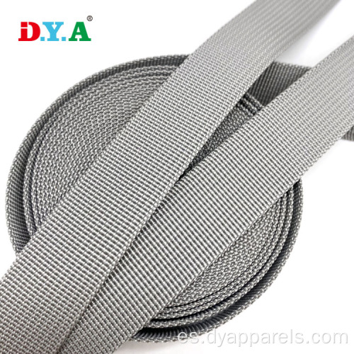 Factory duradera suave de 25 mm gris polipropileno pp correas